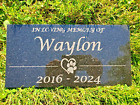6x12 Pet Memorial Grave Stone Marker Plaque Headstone Cat Dog Loved One Gift T7