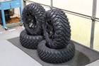 Honda Big Red 700 27  Qbt 846 8 Ply Radial Atv Tire   14  Spyder Wheel Kit Irsl5