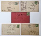    lot Of 5 Rare 1935 Swl Qsl Cards Reading Pa Chicago Illinois Ohio Nyc Ham Radio