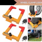 2x Adjustable Wheel Clamp Tire Lock Car Security Trailer Anti Theft Universal