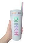 Rare Dunkin  X Wicked For Good Stainless Tumbler 22oz New W  Tags Htf  in Hand  