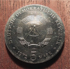 East Germany-1972 5 Marks- Johannes Brahms- Nice - Low Mtg-  Km 36 1 Toks 2