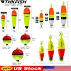 Fishing Bobbers Eva Foam Snap-on Spring Round Floats Buoy Tackle Salt Water New