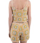 Crochet Set Top And Shorts Women Size M l Nwt Lined Cottagecore Boho Chic