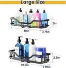 3-pack Shower Caddy With Soap Holder  Adhesive Rustproof No-drill Strudy Loading