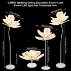 Hot 4pcs Wedding Decoration Luminous Flower Floor Lamp For Wedding Party Event