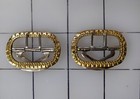Knee Breeches Buckles  Brass  Bf Style Sold As A Pair  18th Century Reproduction