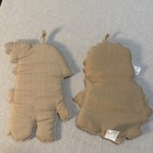 Vintage Bunny Pot Holders Set 2 - 90s Country Kitchen Cottagecore Hot Pads