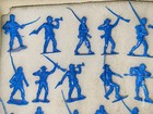 Lot Of 51 Marx Recast   Civil War Blue Infantry Soldiers 54mm Lot A