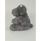 Aurora World Grey Hippo Plush Shaggy Stuffed Animal 9 Inch Soft Toy