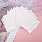 50pcs Jewelry Cleaning Cloth White Polishing Cloth For Sterling Silver Gold8x8cm