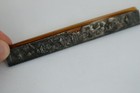 Antique Travel Comb W  Pictorial Embossed Silver Sheath - Faux Tortoise Comb
