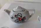 Mini Tea Set Play Toy China Vintage Child Little Girl On Tricycle Made In Japan