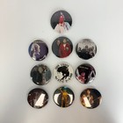 Vintage 60s 70s Pins Button Lot Of 10 Peace Earth Rock And Roll Beatles Clash
