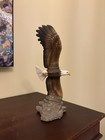 Bald Eagle In-flight Porcelain Figurine 8 75   