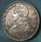 1833 Lettered Edge Capped Bust Silver Half Dollar Au-uncirculated Us Coin  554
