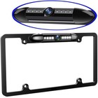 Us License Plate Metal Frame Rear View Backup Camera Cmos Hd  Led Night Vision