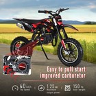 2026 50cc Mini Dirt Bike - Kids Motocross Sport Gas Pocket Bike 2 Stroke Engine