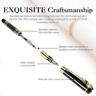 1pc 0 5mm Metal Nib Fountain Pen   10pcs Black Ink Cartridges  A Retro  High-end