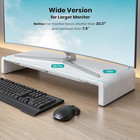 Monitor Stand Riser  Klearlook Foldable  Height Adjustable Computer Stand  Desk