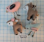 Lolli Living Crib Mobile Fawn Bird Pink Gray Replacement Parts Or Diy