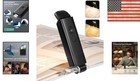 Usb Rechargeable Clip-on Book Light With Adjustable Brightness For Night Reading