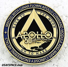 Apollo 17 - Nasa Flown Metal- 50th Anniversary -limited Edition- Coin-medallion 