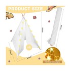 6 Packs Teepee Tent For Kids With 10ft String Lights  Indoor Play T    Fast Ship