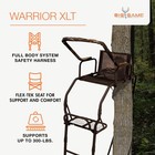 Big Game Warrior Dxt 17  Deer Hunting Ladder Climbing Tree Stand W flex-tek Seat