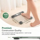 Bathroom Scale 5mm Tempered Glass Body Weight 400lb