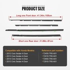 4pcs Weatherstrip window Weather Stripping Moulding Trim Seal Belt For Honda    
