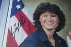 Sally Ride Autographed 8x10 Color Photo Usa Nasa Female Astronaut Psa Slabbed