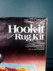 Vtg Retro Vogart Crafts 4334 Latch Hook   Hook-it Rug Kit Water Mill  20 X 27