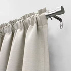 28 In  - 48 In  Adjustable Single Curtain Rod 5 8 In  Dia  In Brushed Nickel Wit