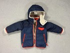 Patagonia Puffer Jacket Kids 2t Blue Oatmeal Reversible Sherpa Toddler Outdoors