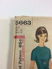 1950s Simplicity 5663 Vtg Sewing Pattern Women Paris Fashion Dress Skirt Size 12
