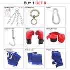 Heavy Boxing Empty Punching Bag Gloves Training Kicking Mma Workout W chain Hook