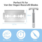 Double Edge Safety Razor Blades For Van Der Hagen  30    Replacement Razor   
