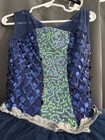 Weissman Girls Blue Sequin Tutu Dance Dress Sleeveless Polyester Size Ic
