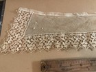 Antique Victorian Lace Lot Black Chantilly Collar Trim Panels Textile Study 6pc