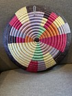 African Peace Basket Handcrafted Rwanda Vibrant Natural Woven 11 5    Can Be Hung