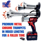 Milwaukee Premium M18 Impact Train Air Horn   2 Wireless Remotes  Brass Trumpets