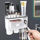 New Wekity Multifunctional Wall-mounted Toothbrush Holder Automatic Toothpaste