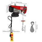 1763lbs Electric Hoist Wired Remote Control Garage Attics Lift Crane Winch 110v