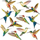 Window Clings Anti Collision Stickers Decor Bird For Sliding Glass Doors 18 Pack
