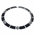 Black Aluminum Replacement Bezel Insert 38 60mm X 31 40mm For Seiko 5 Diver