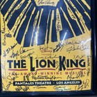 Signed Lion King Musical Poster Pantages  Theater Cast Autographed 2000-2003