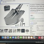 Cocuki Folding Camping Shovel Axe Spear Saw    Multi Tool Survival Hiking Gear    