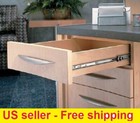 Kitchen Soft-close Ball Bearing Drawer Slide Extension 18 -22   Pair - 110 Lbs