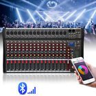 Pro 8 12 16 Channel Bluetooth Studio Audio Mixer Live Sound Mixing Console W usb